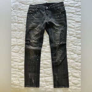 ‼️SOLD‼️Dsquared2 ICON Men's Distressed Black Jeans